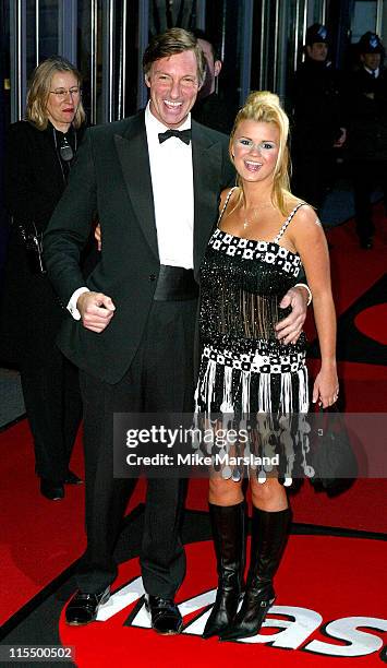 Lord Brockett and Kerry McFadden during The 2004 Brit Awards - Arrivals at Earls Court in London, Great Britain.