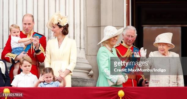 Prince William, Duke of Cambridge, Catherine, Duchess of Cambridge, Prince Louis of Cambridge, Prince George of Cambridge, Princess Charlotte of...
