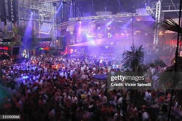 Atmosphere during Manumission Week 5 - The Largest Party in the World at Privilege in Ibiza, Spain.