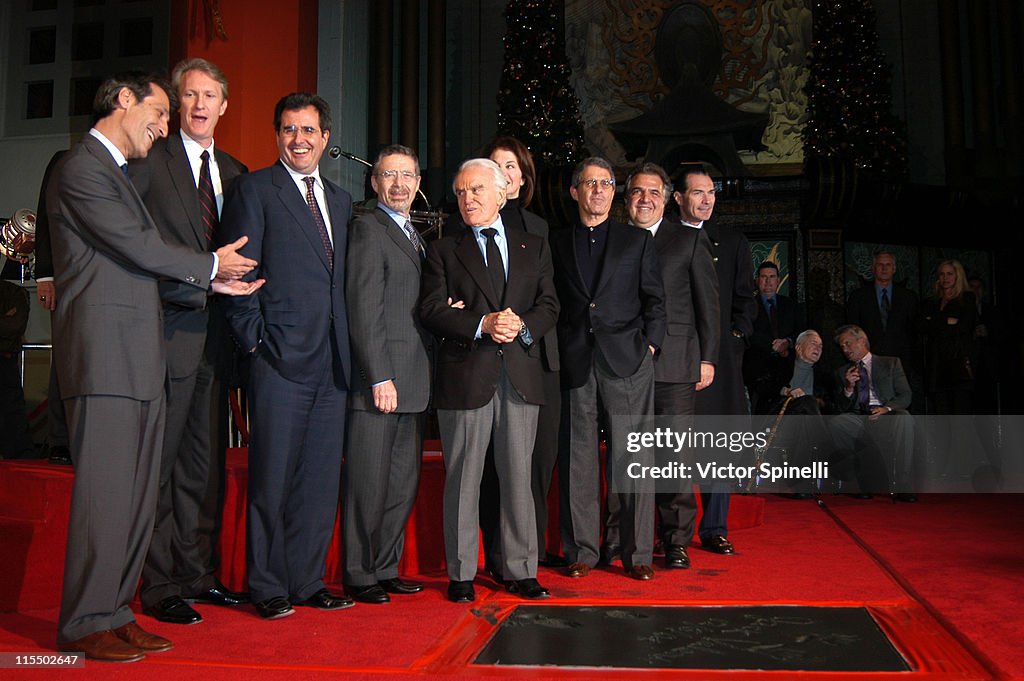 Jack Valenti Dedication with Hand and Footprints at Grauman's Chinese Theatre