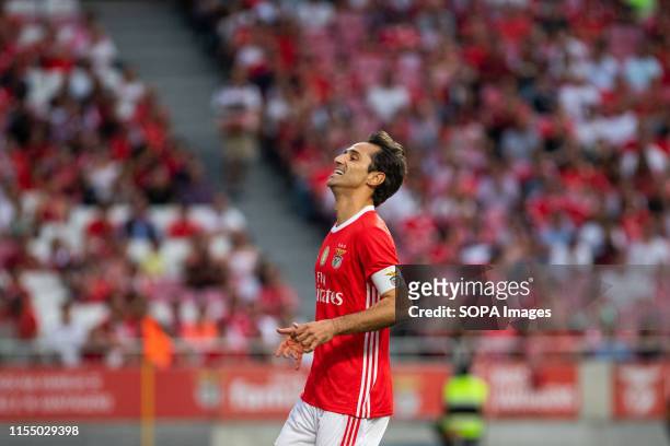 Jonas of SL Benfica in action during the Pre-Season football match 2019/2020 between SL Benfica vs Royal Sporting Club Anderlecht. .