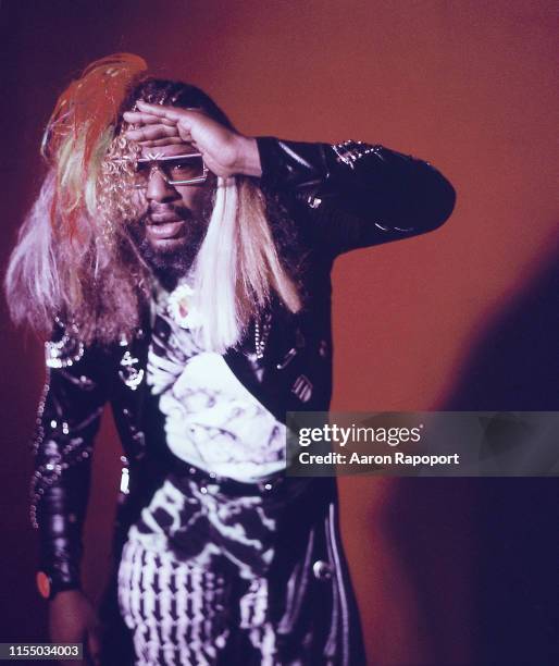 Musician George Clinton poses for a portrait in October 1989 in Los Angeles, California.