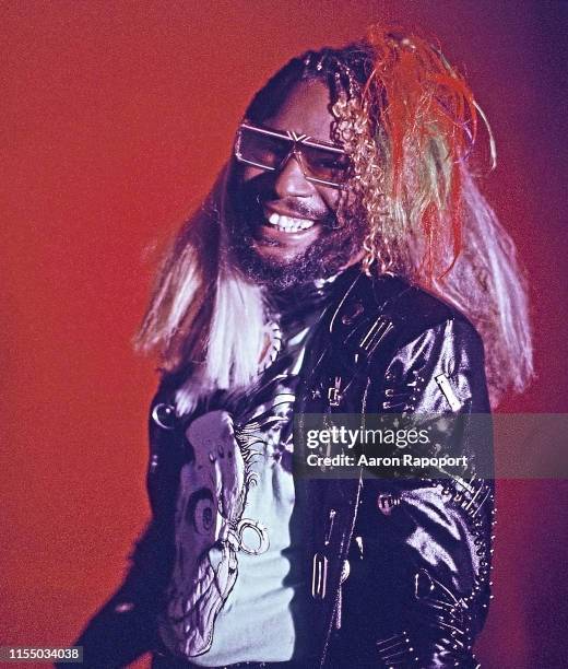 Musician George Clinton poses for a portrait in October 1989 in Los Angeles, California.