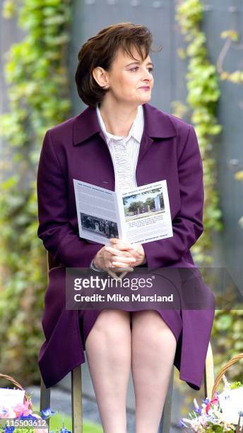 Cherie Blair attends the unveiling of the national police memorial designed by Sir Norman Foster. Building work began on June 28 last year, after...