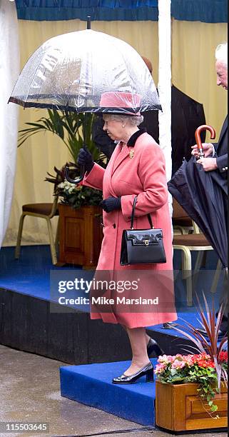 The Queen Elizabeth II attends the unveiling of the national police memorial designed by Sir Norman Foster. Building work began on June 28 last year,...