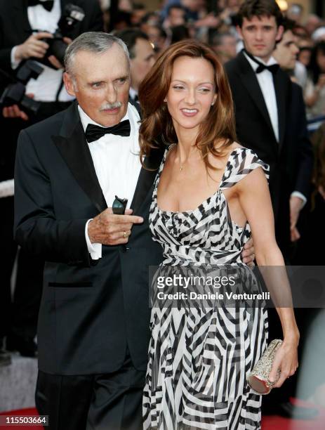 Dennis Hopper and Wife Victoria Duffy during 2005 Cannes Film Festival - "Lemming" Premiere in Cannes, France.