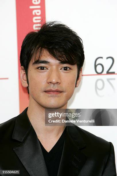 Takeshi Kaneshiro during 2005 Venice Film Festival - "Perhaps Love" Photocall at Casino Palace in Venice Lidon, Italy.