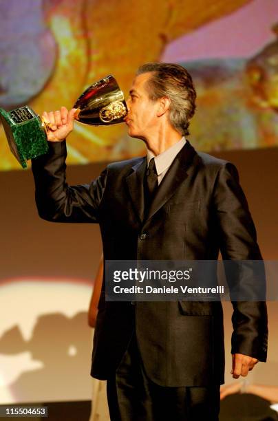 David Strathairn, winner of the Coppa Volpi as Best Actor for his performance in George Clooney's "Good Night, and Good Luck."