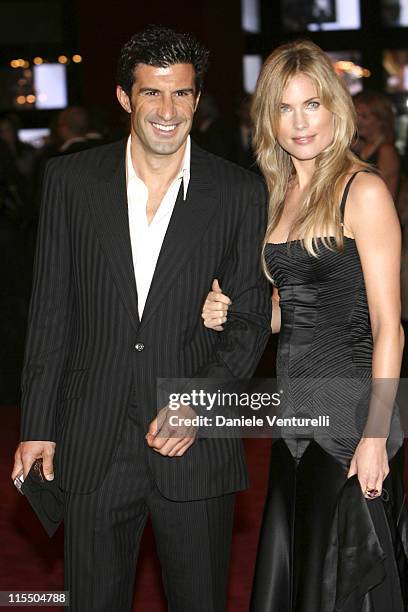 Luis Figo and guest during Dolce & Gabbana 20th Anniversary in Milano, Italy.