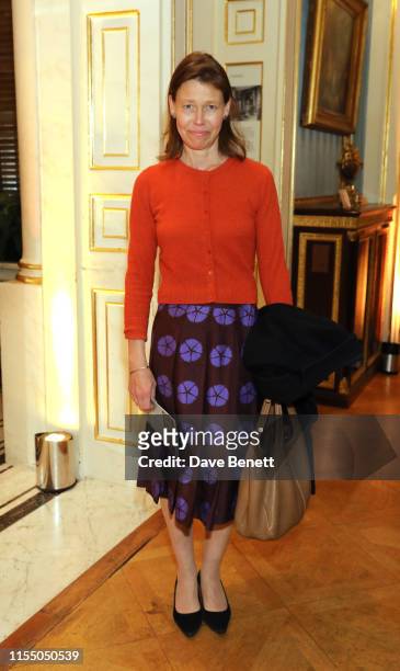 Lady Sarah Chatto attend An Enquiring Mind: Manolo Blahnik At The Wallace Collection on June 10, 2019 in London, United Kingdom.