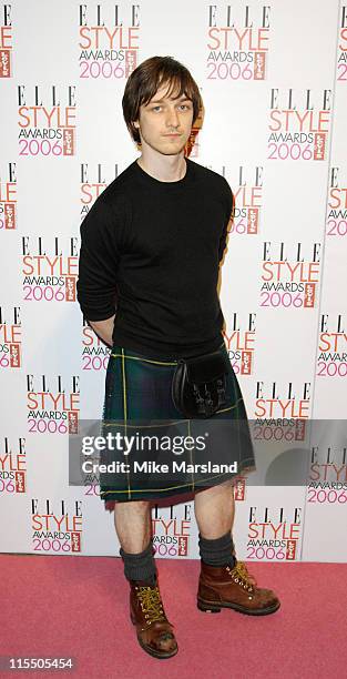James McAvoy during Elle Style Awards 2006 - Inside Arrivals at Old Truman Brewery in London, Great Britain.