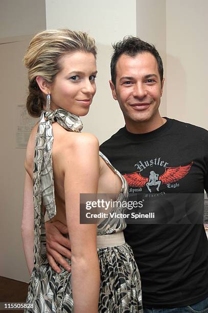 Ana Cristina and Ricardo Rojas during Ricardo Rojas Hair Suite at the W Hotel at W Hotel in Westwood, California, United States.