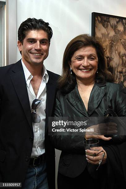 Andrew Levitas and Laila Levitas during Andrew Levitas Art Showing in Los Angeles, California, United States.