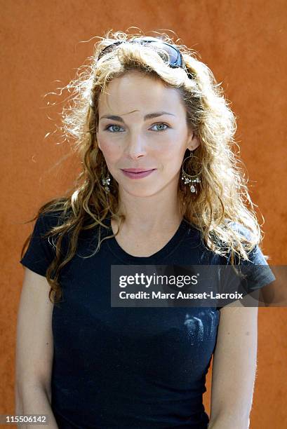 French actress Claire Keim during 2006 French Open - Celebrity Sightings - June 9, 2006 at The Village, Roland Garros in Paris, France.