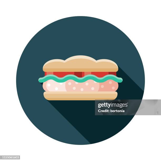 tuna sandwich icon - submarine sandwich stock illustrations