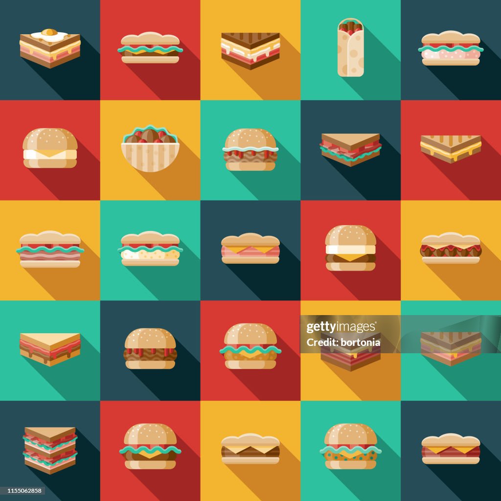 Sandwich Icon Set