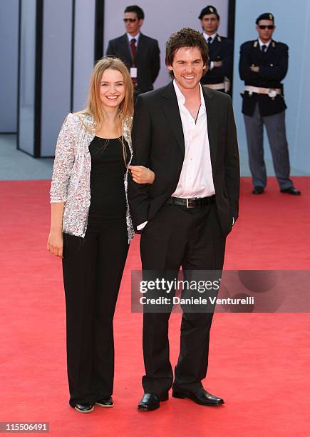 Sara Forestier and Tom Riley during The 63rd International Venice Film Festival - "Quelques Jours En Septembre" Premiere at Palazzo Del Cinema in...