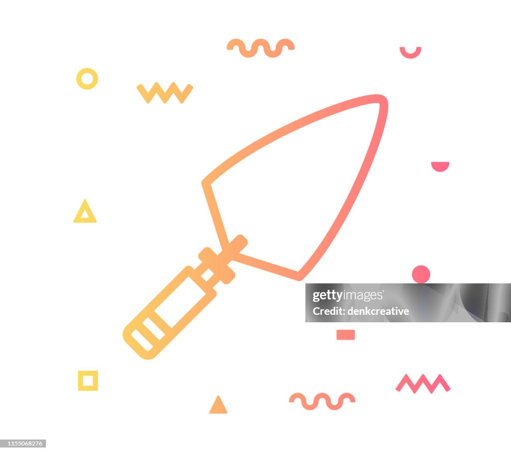 Construction Line Style Icon Design