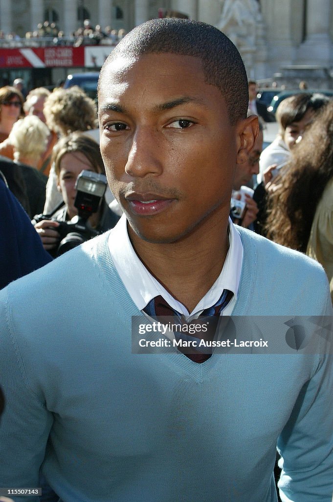 Pharrell Williams during Celebrities attend the Louis Vuitton News Photo  - Getty Images