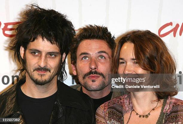 Anne Coesens and Sagamore Stevenin during 1st Annual Rome Film Festival - "Cage" Photocall at Auditorium in Rome, Italy.