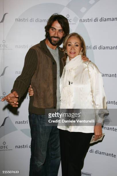 Luca Calvani and Rosetta sannelli during The Diamond Ribbon Awards Honor the Four Most Recent Italian Directors to Win Academy Awards for Best...