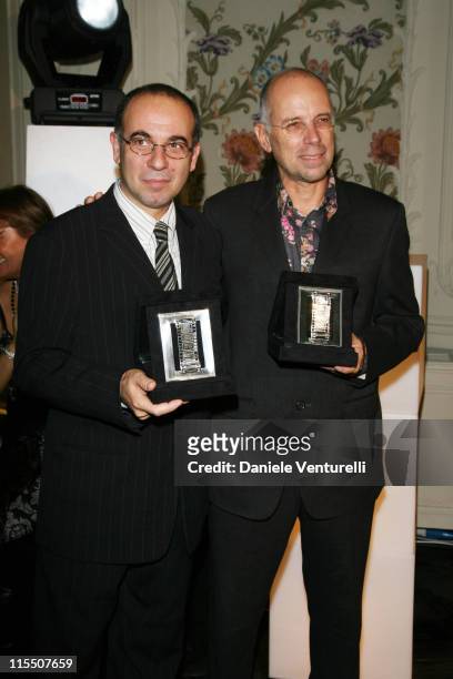 Award recipients Gabriele Salvatores and Giuseppe Tornatore