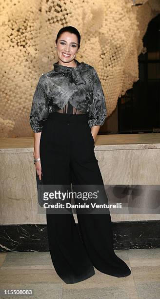 Luisa Ranieri during Loris Cecchini Exhibition - Fendi Party at Palais de Tokyo in Paris, France.
