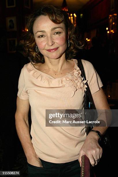 Catherine Frot during 2007 Cesars Awards - Nomination Dinner at Le Fouquet's in Paris, France.