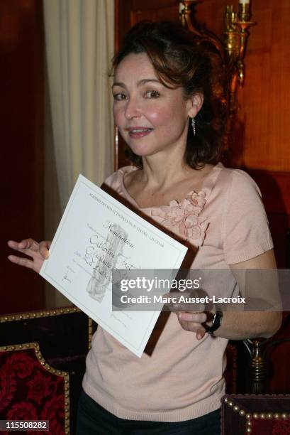 Catherine Frot during 2007 Cesars Awards - Nomination Dinner at Le Fouquet's in Paris, France.
