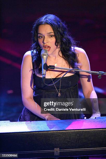 Nora Jones during 57th San Remo Music Festival - Inaugural Evening at Teatro Ariston in Sanremo, Italy.