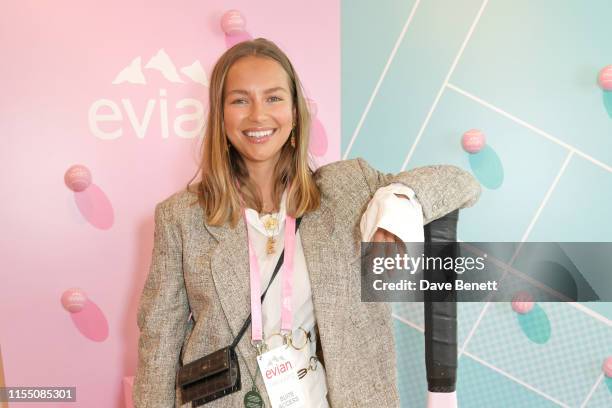 Emma Louise Connolly attends the evian Live Young suite at The Championships, Wimbledon 2019 on July 11, 2019 in London, England.