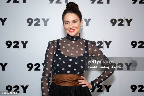 Shailene Woodley attends 'In Conversation with Glamour's Samantha Barry: "Big Little Lies" at 92nd Street Y on June 10, 2019 in New York City.