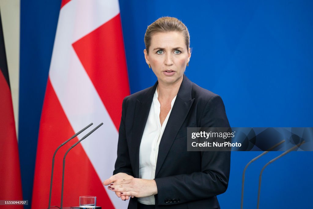 Chancellor Angela Merkel Meets Danish Prime Minister Mette Frederiksen