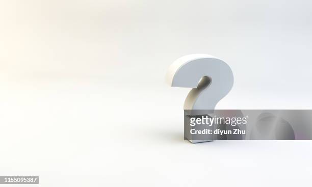 question mark with white background,3d render - q and a stock pictures, royalty-free photos & images