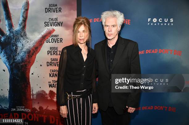Sara Driver and Jim Jarmusch attend "The Dead Don't Die" New York Premiere at Museum of Modern Art on June 10, 2019 in New York City.