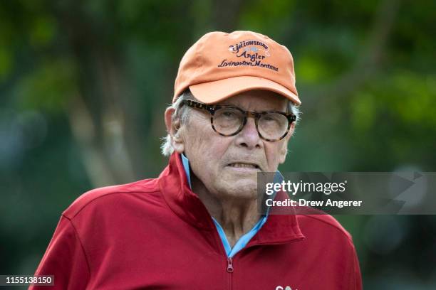 Tom Brokaw, former anchor of NBC Nightly News, attends the annual Allen & Company Sun Valley Conference, July 11, 2019 in Sun Valley, Idaho. Every...