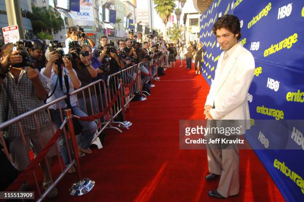 Adrian Grenier during "Entourage" 2006 Season Premiere - Red Carpet at Cinerama Dome in Hollywood, California, United States.