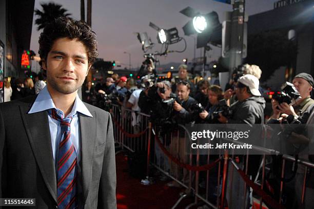 Adrian Grenier during "Entourage" Third Season Premiere in Los Angeles - Red Carpet at The Cinerama Dome in Los Angeles, California, United States.