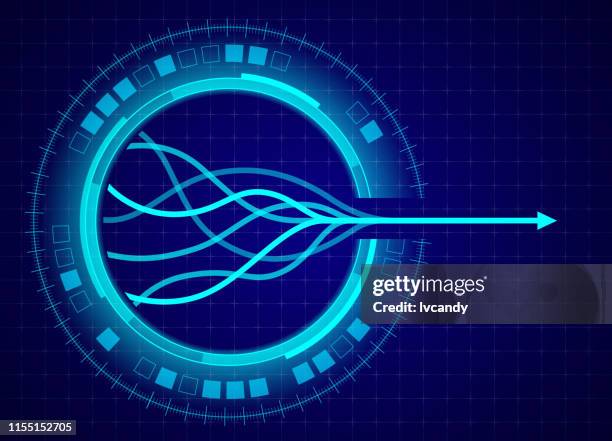 break through concept - fusion stock illustrations