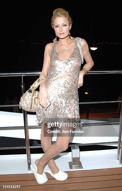 Paris Hilton during "Unforgivable" Fragrance Celebration - Dinner - St. Tropez - France in St Tropez, France.