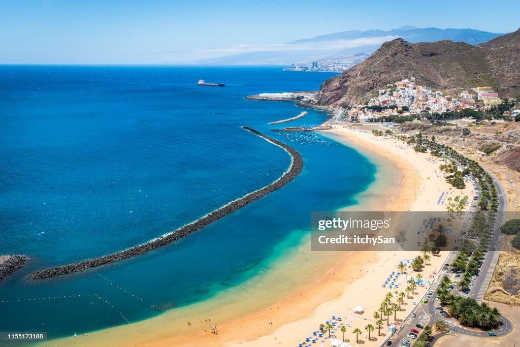 Beach of the Teresitas beach