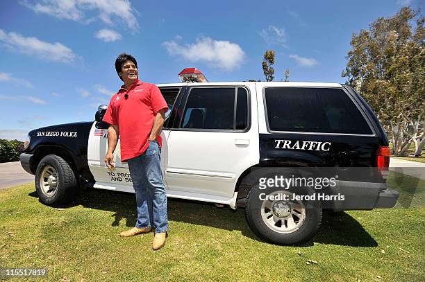 Erik Estrada teams up with Motorola and San Diego Law Enforcement to reward responsible drivers on June 7, 2011 in San Diego, California.