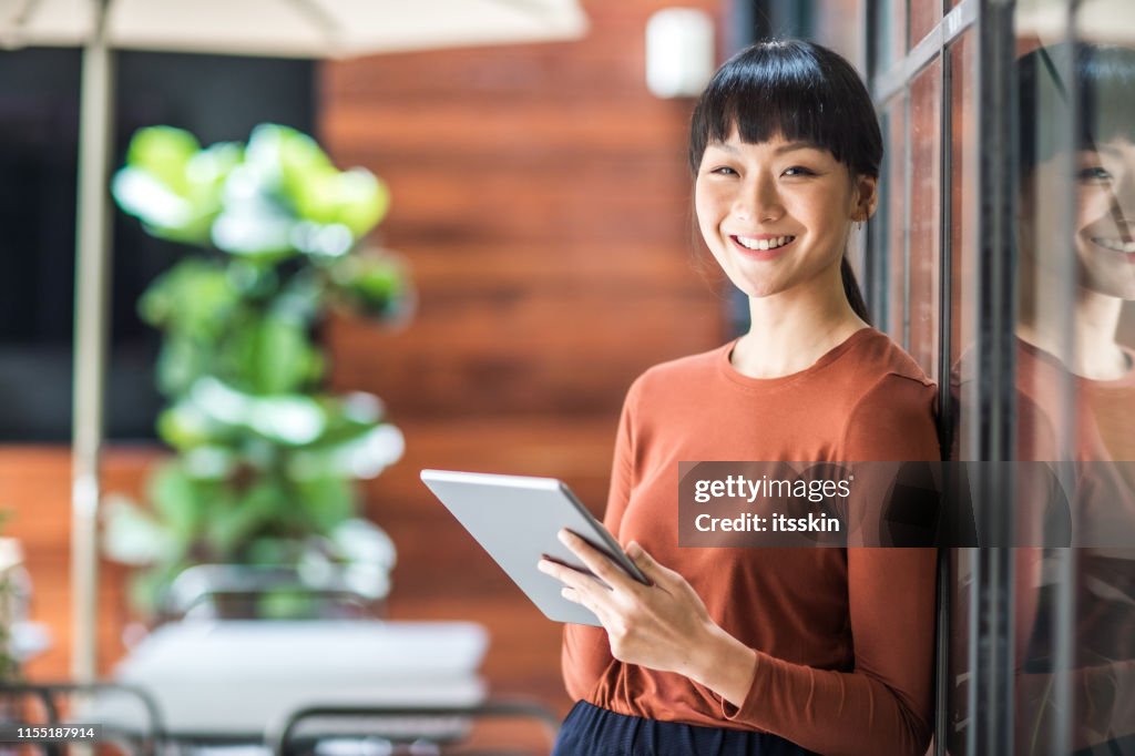 Portrait of a young asian female entrepreneur.