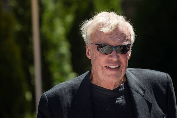 Phil Knight, co-founder and chairman emeritus of Nike, attends the annual Allen & Company Sun Valley Conference, July 11, 2019 in Sun Valley, Idaho....
