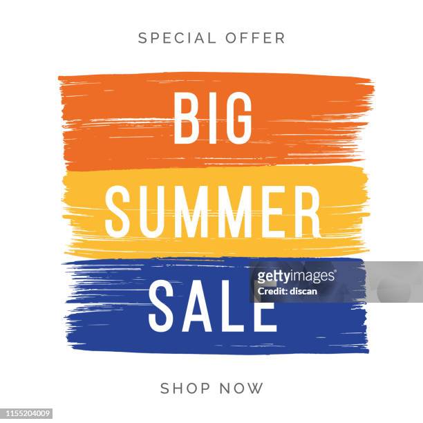 summer sale design for advertising, banners, leaflets and flyers. - summer stock illustrations