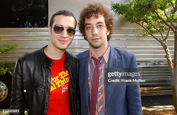 Fab Moretti and Albert Hammond of the Strokes during 11th Annual Music Midtown Festival - Day 2 - Backstage and Audience at Midtown and Downtown...