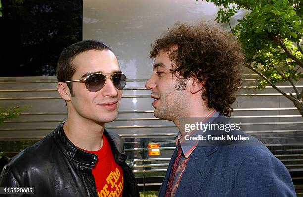 Fab Moretti and Albert Hammond of the Strokes during 11th Annual Music Midtown Festival - Day 2 - Backstage and Audience at Midtown and Downtown...