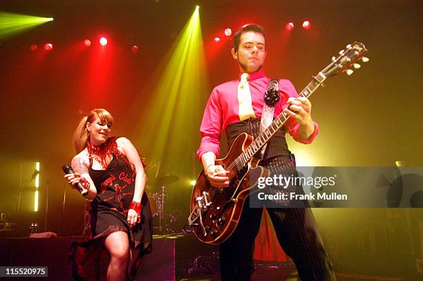 Ana Matronic and Del Marquis of Scissor Sisters during Scissor Sisters - Tour Opener - November 29, 2004 at The Roxy in Atlanta, Georgia, United...