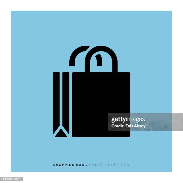 illustrations, cliparts, dessins animés et icônes de icône de sac à provisions - sachet en papier