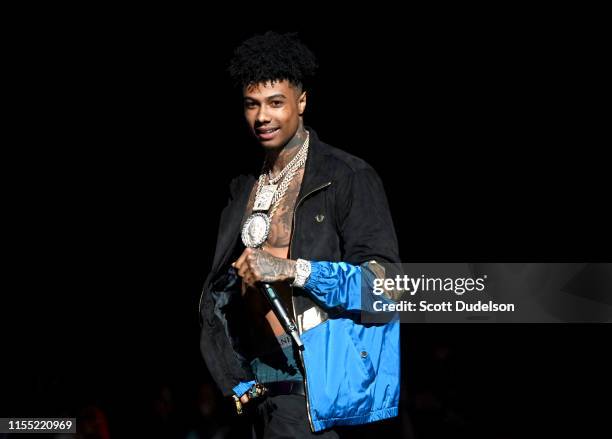 Blue Face Rapper Now Blueface Rapper Photos and Premium High Res Pictures - Getty Images
